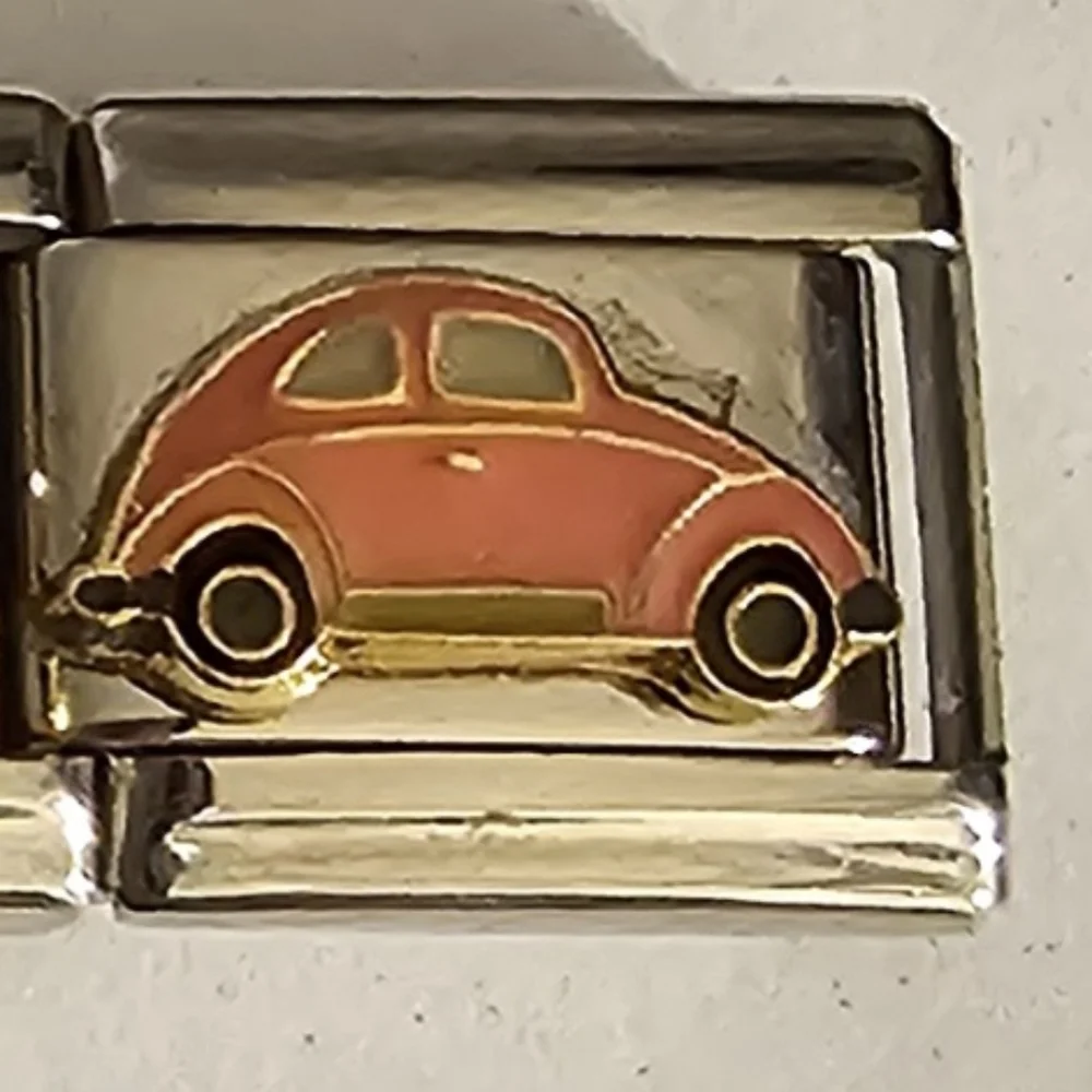 Pink Beetle VW, Black and Red motorcycle, Black Motorcycle Italian Char… - Picture 1 of 3